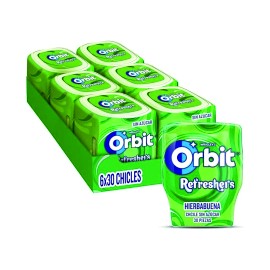 Orbit bote refreshers hierbabuena, 6 uds