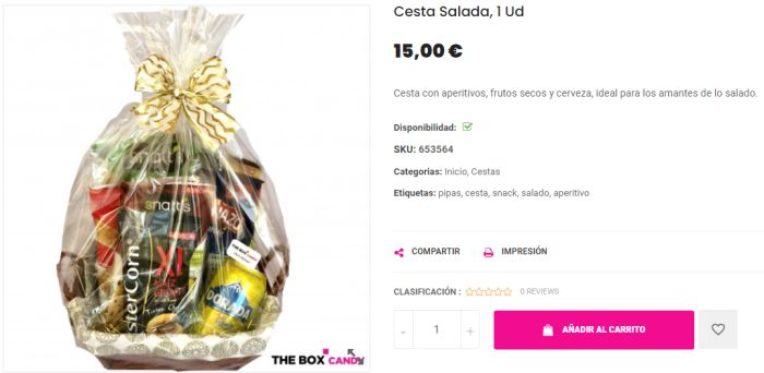 cestas dulces, saladas y dietéticas, un regalo para estas navidades photo pic